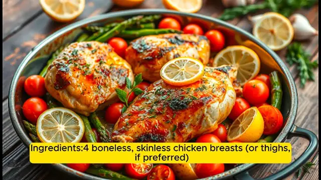 Video thumbnail for One Pan Baked Lemon Garlic Chicken