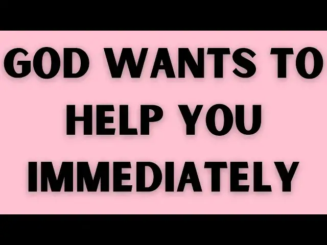 Video thumbnail for GOD' MESSAGE: God wants to help you immediately✝️God Miracles