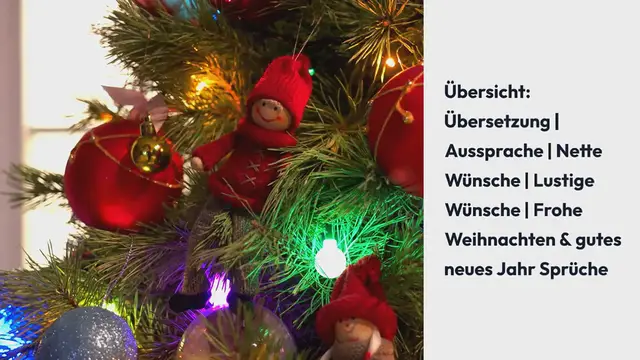 Video thumbnail for Frohe Weihnachten Auf Englisch: Übersetzung, Sprüche & Grüße