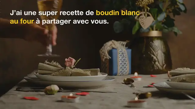 Video thumbnail for RECETTE DU BOUDIN BLANC AU FOUR