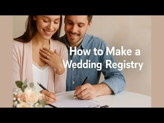 'Video thumbnail for How to Make a Wedding Registry: Smart Tips for a Stress Free List'