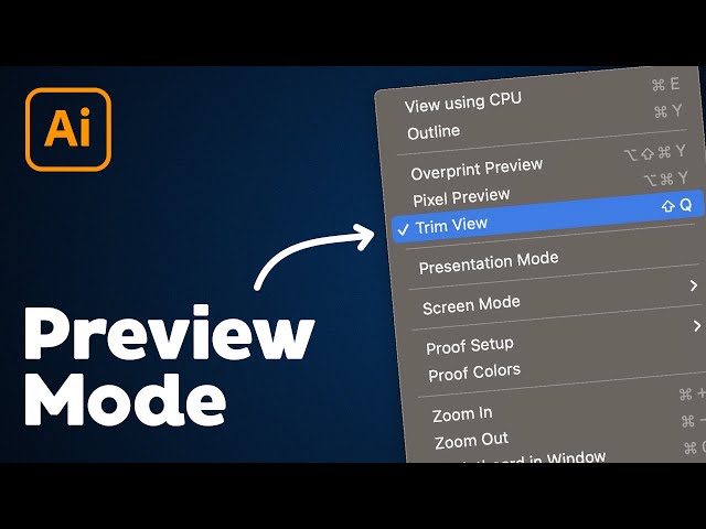 Video thumbnail for Trim View Preview Mode in Illustrator