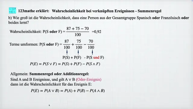 'Video thumbnail for Wahrscheinlichkeit-verknüpfte'