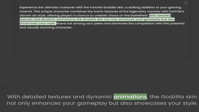 Video thumbnail for Experience the ultimate crossover with the Fortnite Godzilla skin, a striking addition to your gaming arsenal. This unique character combines the iconic features of the legendary monster with Fortnite's vibrant art style, offering players