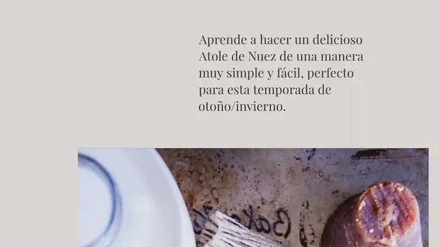 Video thumbnail for ATOLE DE NUEZ