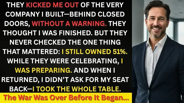 'Video thumbnail for They Voted Me Out Of My Company In Secret; But I Owned 51% Of It, And What Came Next Ended .'