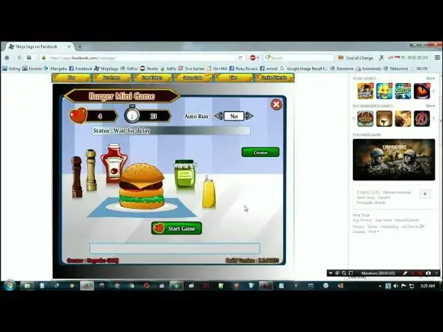 'Video thumbnail for [Ninja Saga] Burger Mini Game Event'