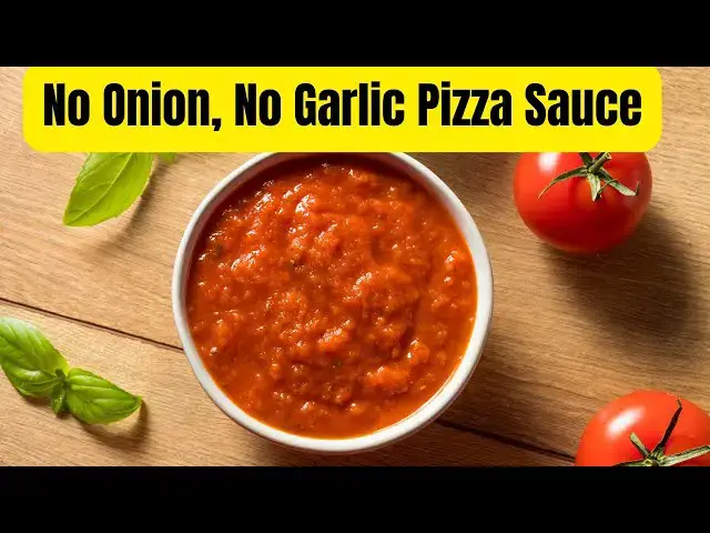 Video thumbnail for No Onion, No Garlic Pizza Sauce: The Perfect Recipe for a Flavorful, Gentle Pizza Night