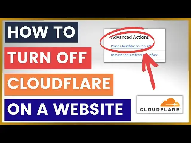 Video thumbnail for How To Turn Off Cloudflare On A Website? [in 2024]