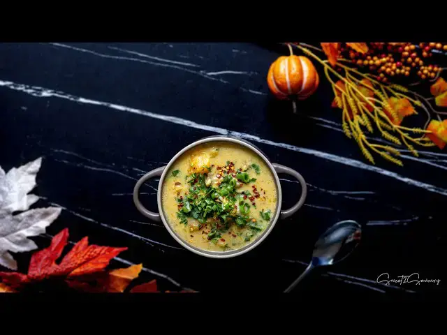 'Video thumbnail for Simple Pork and Pumpkin Soup Recipe with Coconut Milk - Perfect Winter Comfort Food'