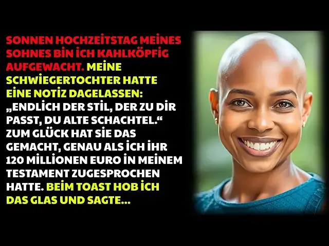 Video thumbnail for Am Hochzeitstag meines Sohnes wachte ich ohne Haare auf – dann kam die Nachricht seiner Braut 💌