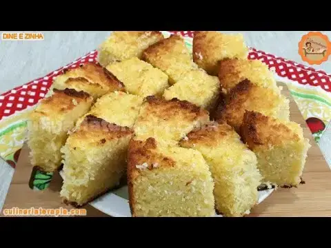 Video thumbnail for Bolo de Mandioca Ralada, com Leite Condensado e Coco, Sem Trigo - Culinária Terapia por Dyne