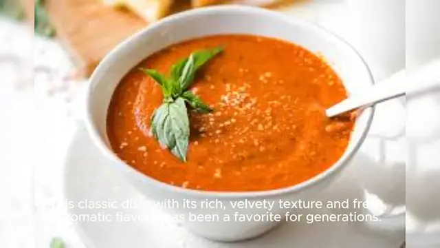 Video thumbnail for Tomato Basil Soup