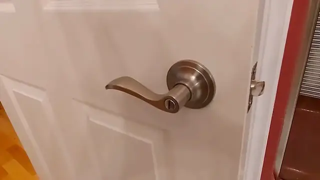 Video thumbnail for Remove a Door Knob with No Screws Showing  Installing a New Door Handle