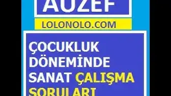 Video thumbnail for Çocukluk Döneminde Sanat Çalışma Soruları