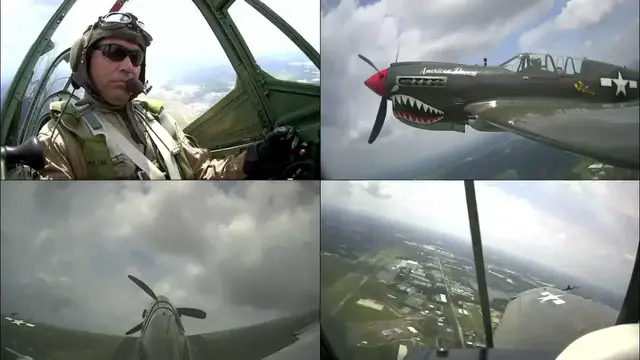 Video thumbnail for Thom Richard's P-40 Warhawk Aerobatic Routine at Sun 'n Fun 2021