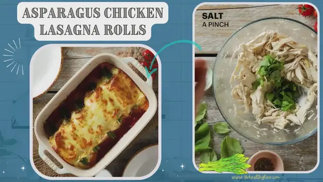 'Video thumbnail for Asparagus Chicken Lasagna Rolls'