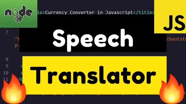Video thumbnail for Node.js Express Speech Translator Live Web App Using Google Translate API Tutorial For Beginners