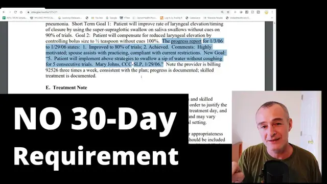 Video thumbnail for Medicare PT OT SLP Progress Report Requirements 🤢 Maybe EASIER Than You Think 🥰 #MCRBilling