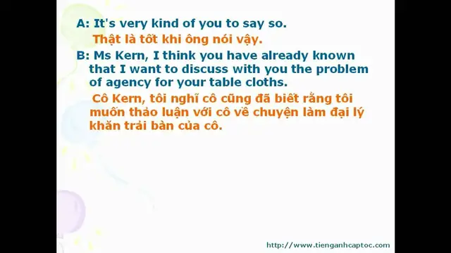 Video thumbnail for English for Trade, Finance, and Bank Unit 25 - Dialogue 001