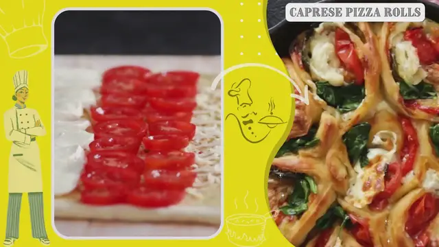 Video thumbnail for Caprese Pizza Rolls