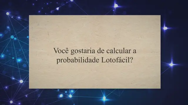'Video thumbnail for Como calcular a probabilidade da lotofacil e outras loterias'