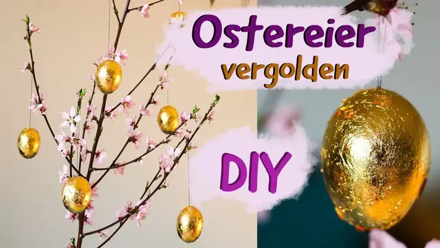 Video thumbnail for Anleitung Ostereier vergolden - Einfache Ideen zum Basteln für Ostern