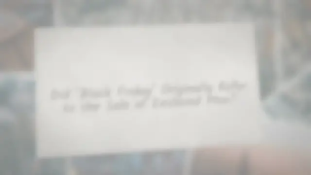 Video thumbnail for Did ‘Black Friday’ Originally Refer to the Sale of Enslaved Men?