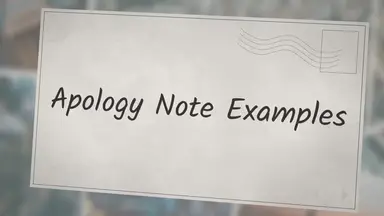 'Video thumbnail for Apology Note Examples'
