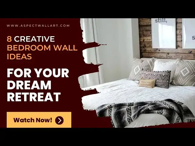 'Video thumbnail for 8 Creative Bedroom Wall Ideas - For Your Dream Retreat'