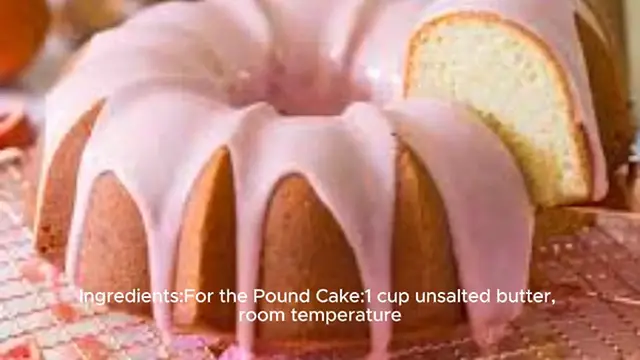 Video thumbnail for Blood Orange Pound Cake With An Orange Zest Icing