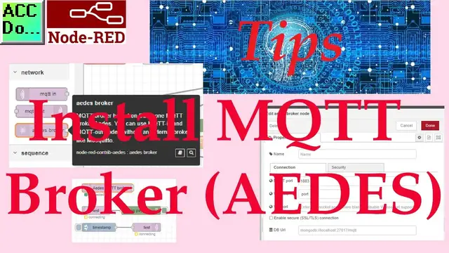 Video thumbnail for Node RED Install MQTT Broker AEDES