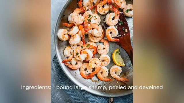 Video thumbnail for cooked shrimp recipe
