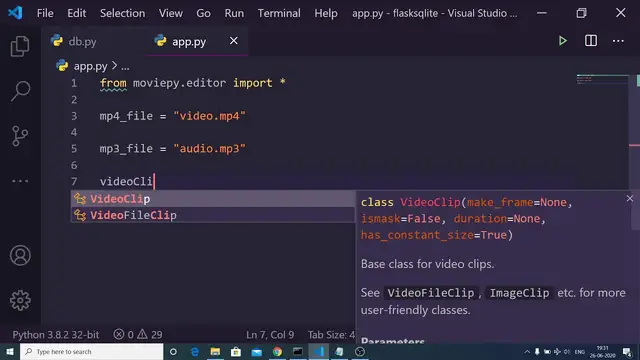 Video thumbnail for Python Convert Mp4 to Mp3 File Using MoviePy Library Full Project For Beginners