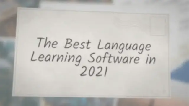 'Video thumbnail for The Best Language Learning Software in 2021'