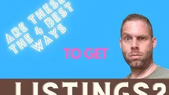 'Video thumbnail for Are These The 4 Best Ways to Get More Real Estate Listings? [CRUNCHING NUMBERS] #realestatemarketing'