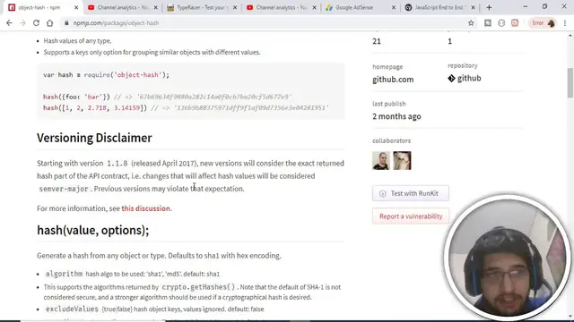 Video thumbnail for Node.js Library for Generating Hashes of Objects and Arrays