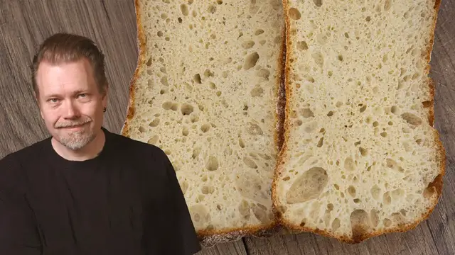 'Video thumbnail for Easy Sourdough Ciabatta Recipe | No commercial yeast | Foodgeek Baking'