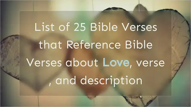 Video thumbnail for Agape Love: Bible Verses about Love
