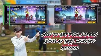 'Video thumbnail for How to get full screen display in mobile || Free Fire full screen setting notch display'