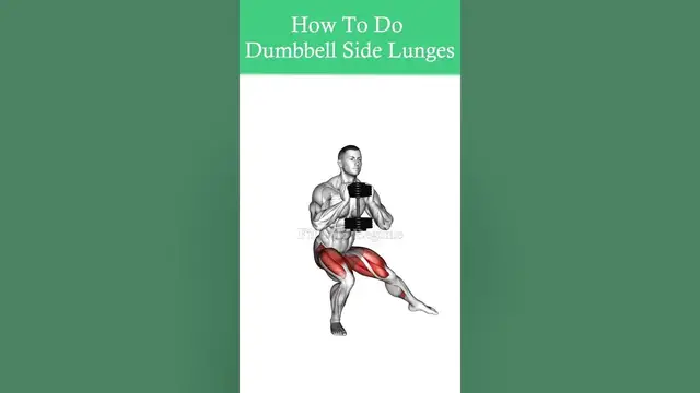 Video thumbnail for How To Do Dumbbell Side Lunges Correctly  (Lateral Lunge)