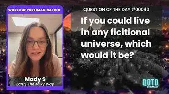 Video thumbnail for Mady sees herself as an LotR elf or an Amazonian from Wonder Woman. Nice choices!