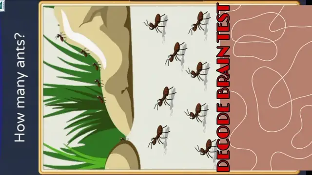 Video thumbnail for This ant counting quiz makes you feel surprised | Decoding riddles Test Your Brain Power #12