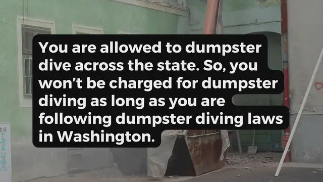 'Video thumbnail for Dumpster Diving in Washington'