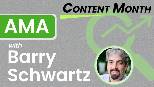 Video thumbnail for Live AMA with Barry Schwartz, Executive Editor of Search Engine Roundtable and News Editor of Search Engine Land