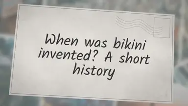 'Video thumbnail for When was bikini invented? A short history'