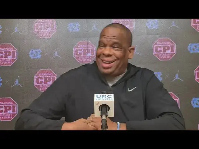 Video thumbnail for Hubert Davis press conference ahead of Wake Forest home game on Saturday #UNC