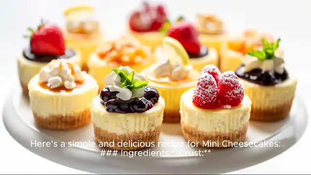 Video thumbnail for mini cheesecake recipe