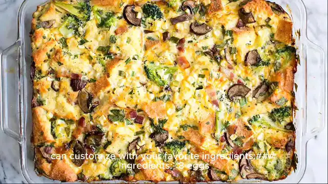 Video thumbnail for egg bake recipe