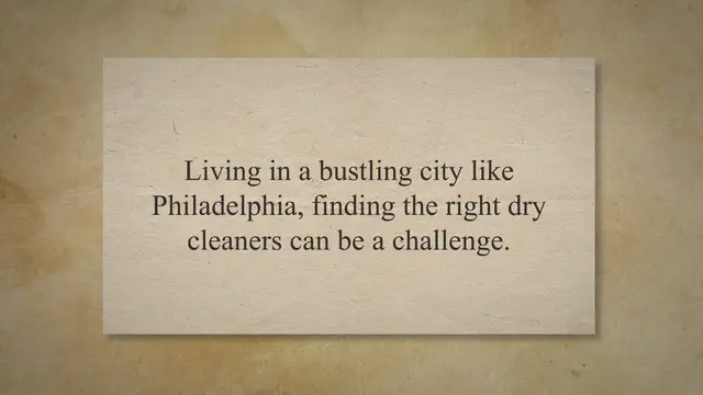 'Video thumbnail for The Best Dry Cleaners Near Philadelphia: Our Top 10 Picks and Benefits'